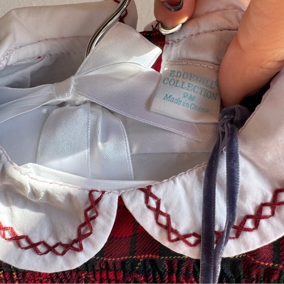 Edgehill Collection x Darby Fallon Clark Gunner Plaid Peter Pan Collar Bubble - Picture 7 of 8